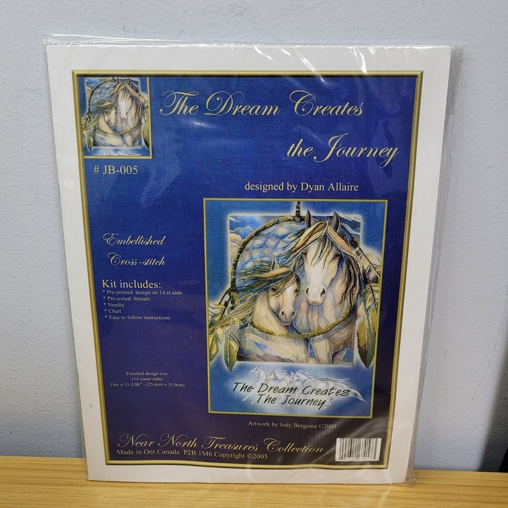 Near North Treasures Collection The Dream Creates the Journey Horse Cross Stitch